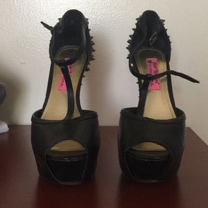 Betsy Johnson studded heels